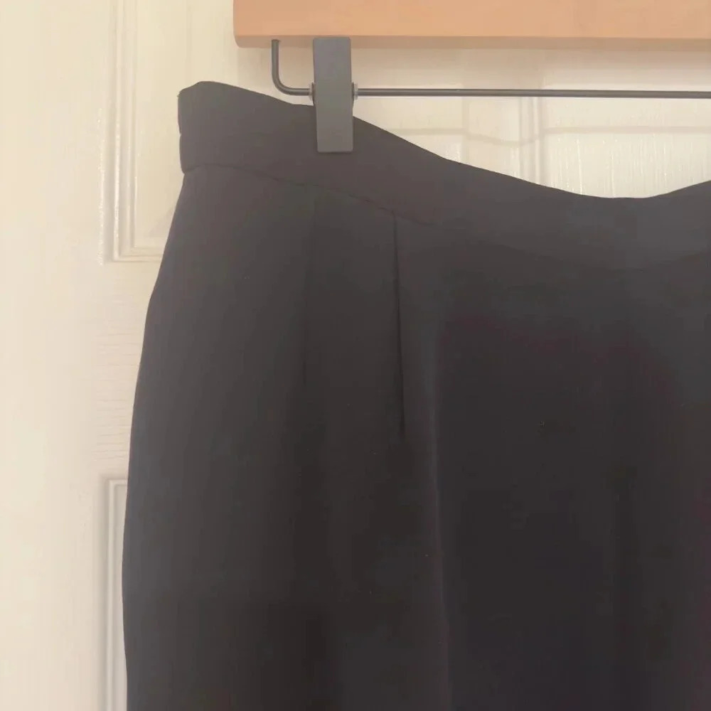 Talbots Pure Silk Wide Leg Plus Size Dress Pants - Picture 3 of 10